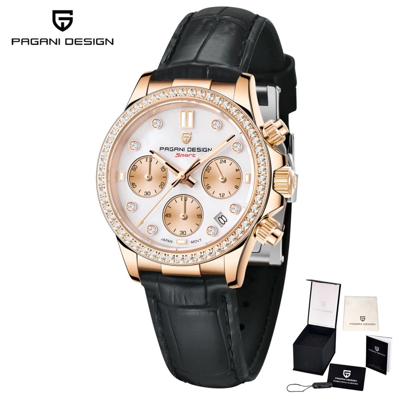 Luxury Watch For - PAGANI DESIGN Lüks Elmas İşlemeli Kadın