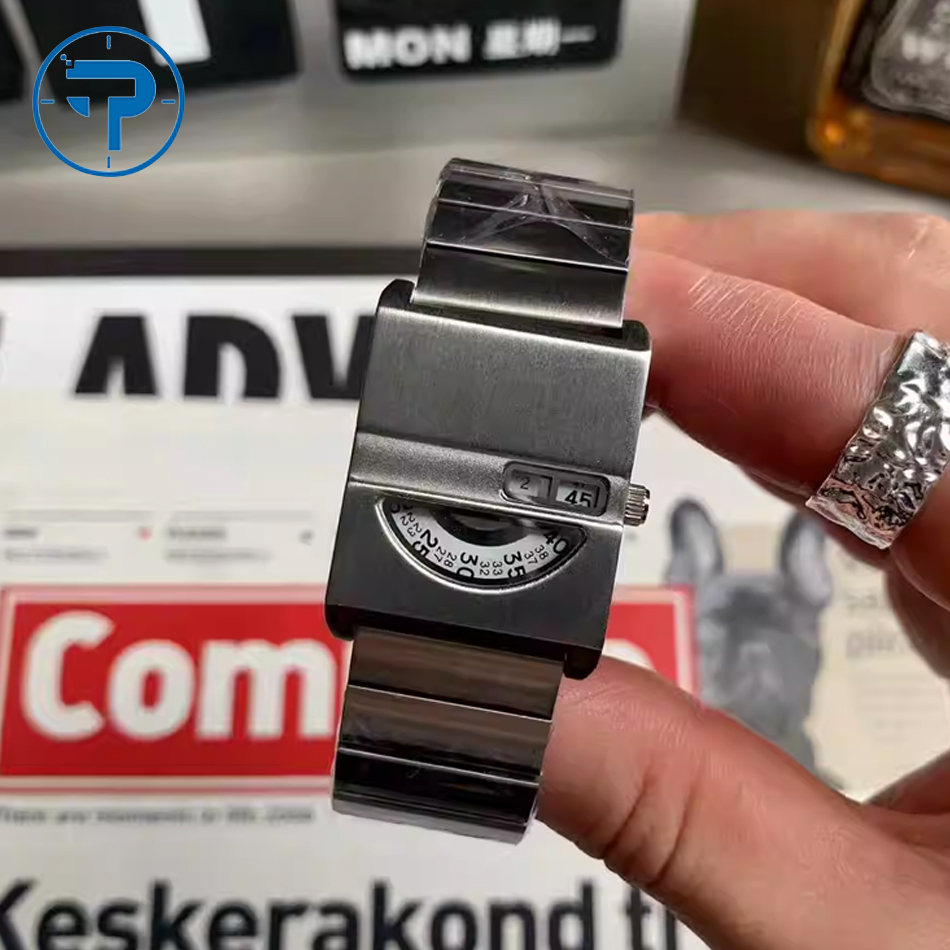 Best Luxury Quartz Watch - Erkek Bileklik Saatleri Kare Saat Paslanmaz