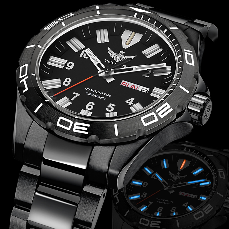 Diver Watch 300M - YELANG V1036 42MM Erkek Kuvars Saat