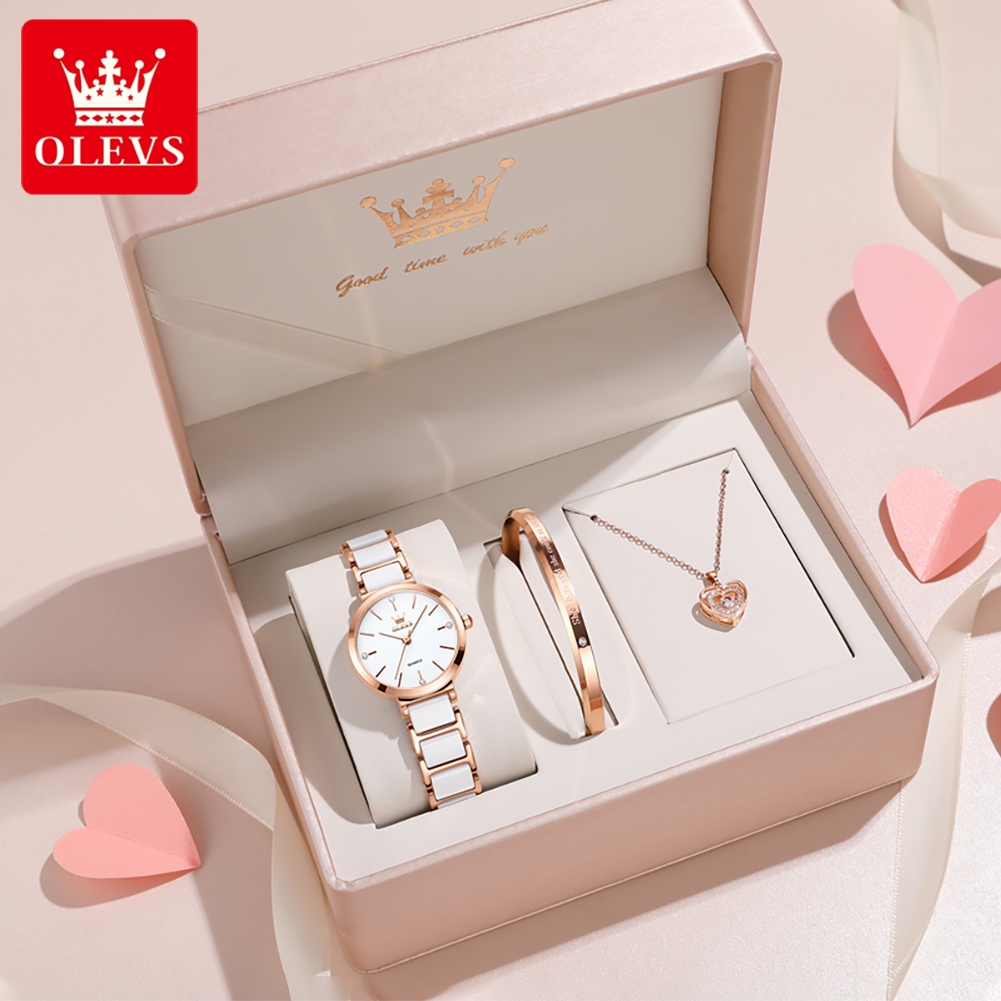 Luxury Watch For - OLEVS Kadın Saati 5877 Lüks Zarif