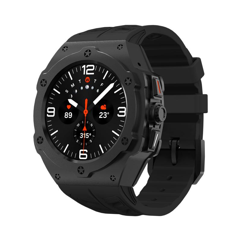 Luxury Watch With Rubber Strap - Samsung Galaxy Watch Ultra için Lüks