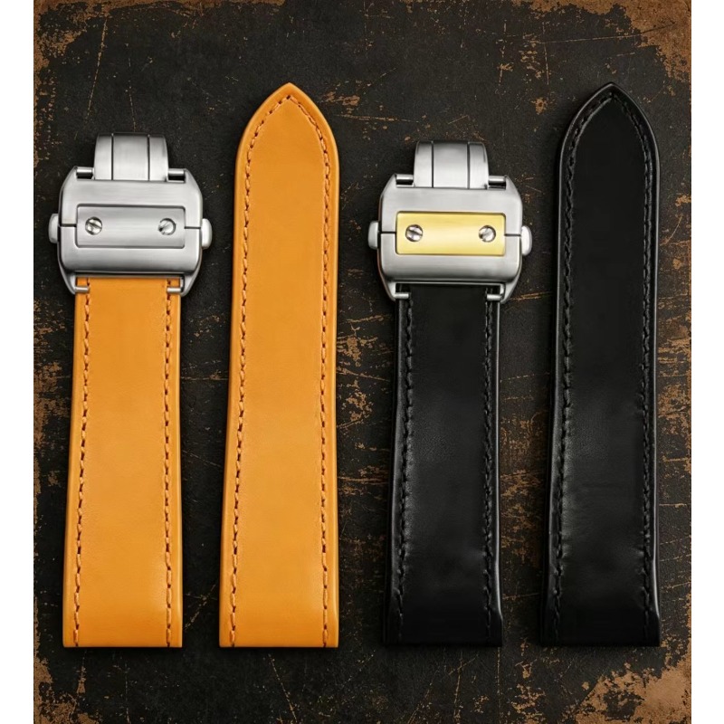 Cartier Watch Santos - Orijinal Lea/ther saat kayışı Cartier Sandoz