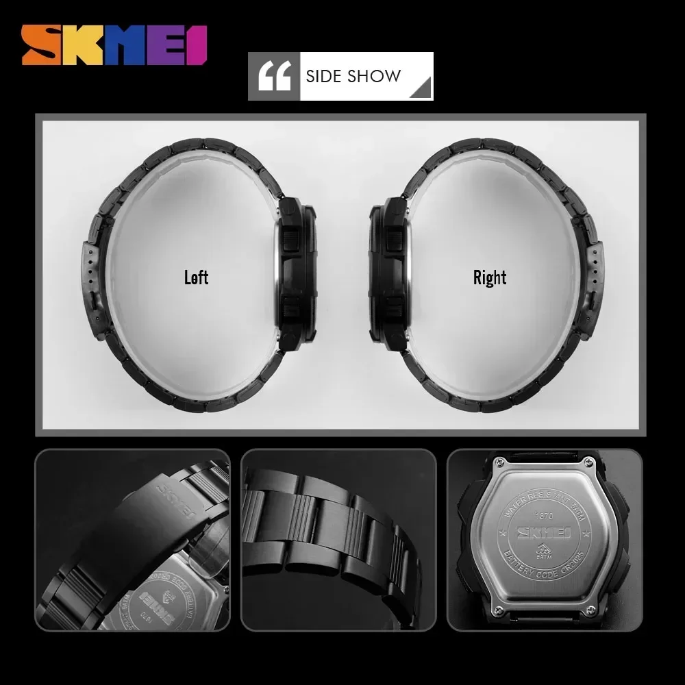 SKMEI1370 Lüks Tam Çelik İş Su - Luxury Watch Zone incelemesi ve fiyatı