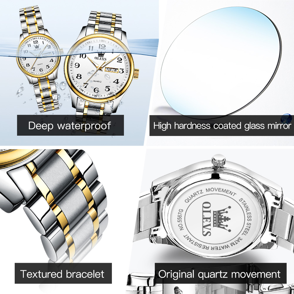 OLEVS Yeni Moda sevgili saati  - Best Luxury Quartz Watch incelemesi ve fiyatı
