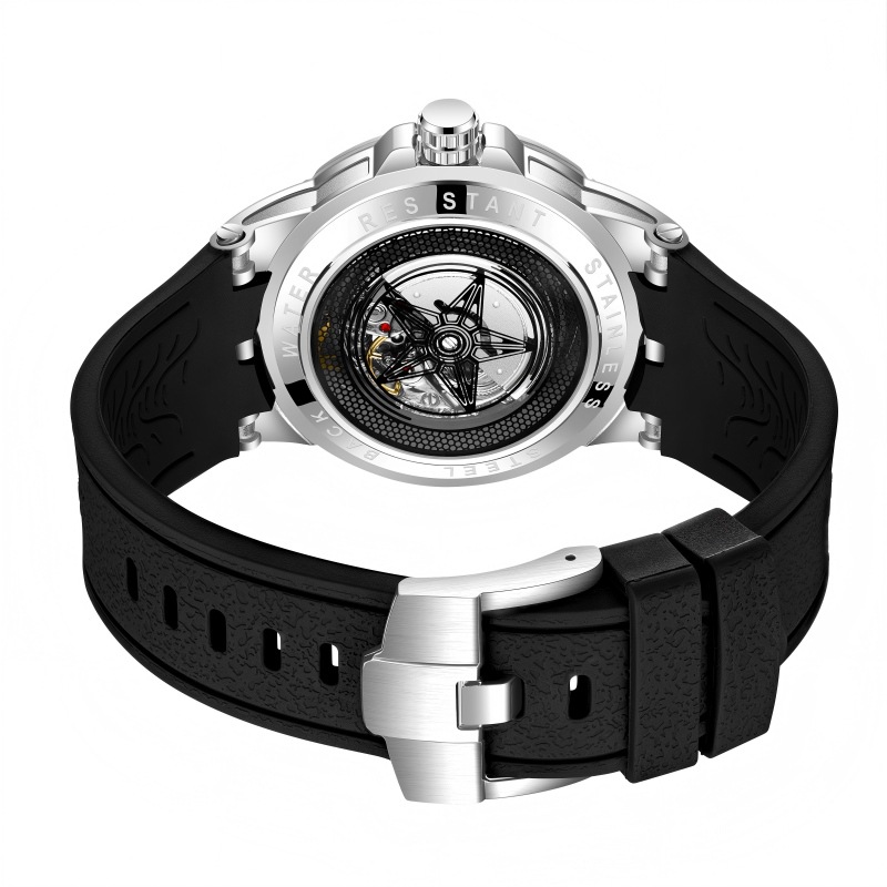 Yaratıcı 3D Kuvars Saatler Erk - Luxury Watch With Rubber Strap incelemesi ve fiyatı