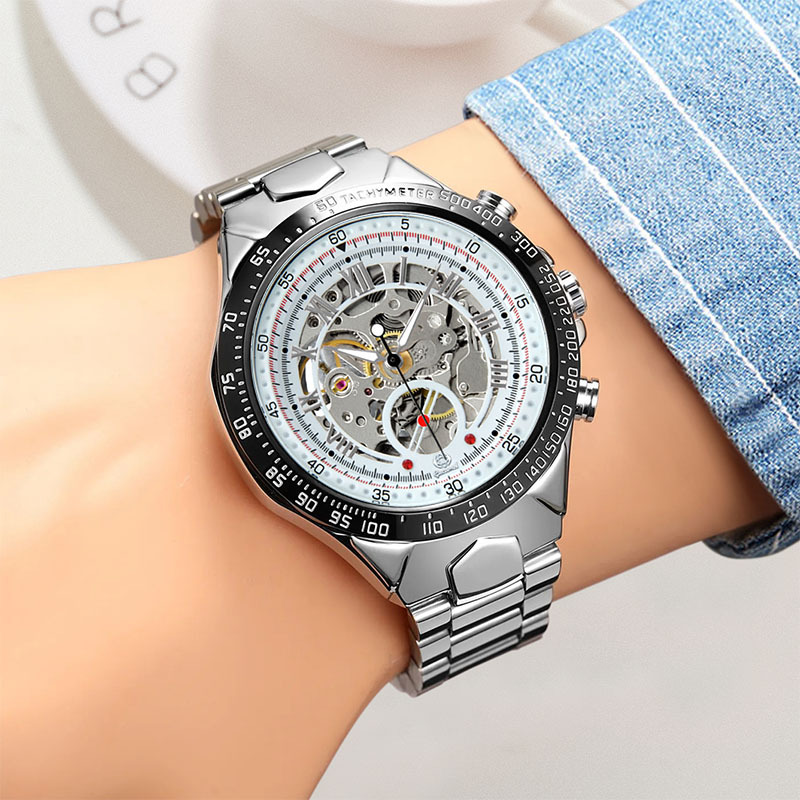 Iskelet otomatik mekanik saatl - Luxury Watch On Sale incelemesi ve fiyatı