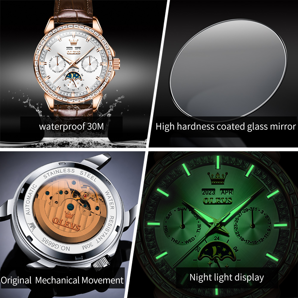 OLEVS Yepyeni İş Erkekler Meka - Luxury Watch On Sale incelemesi ve fiyatı