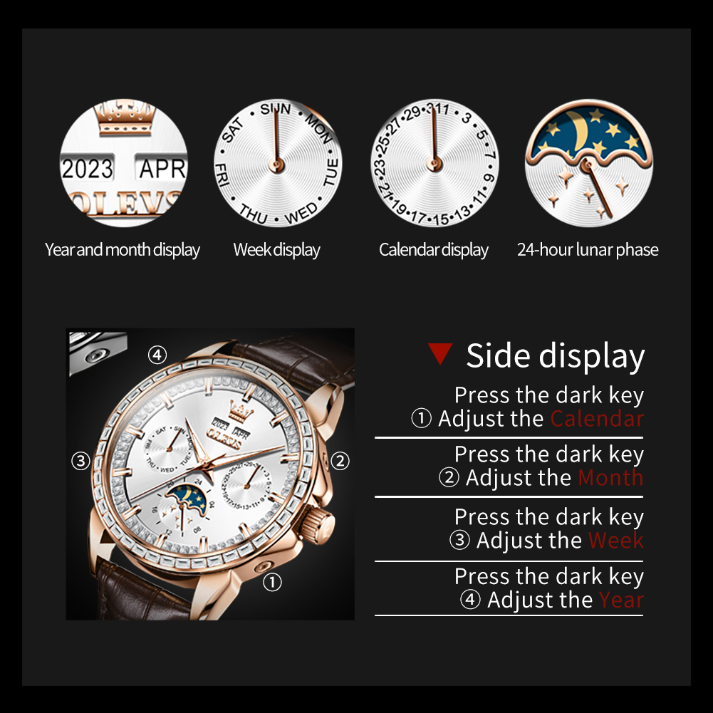 OLEVS Yepyeni İş Erkekler Meka - Luxury Watch On Sale incelemesi ve fiyatı