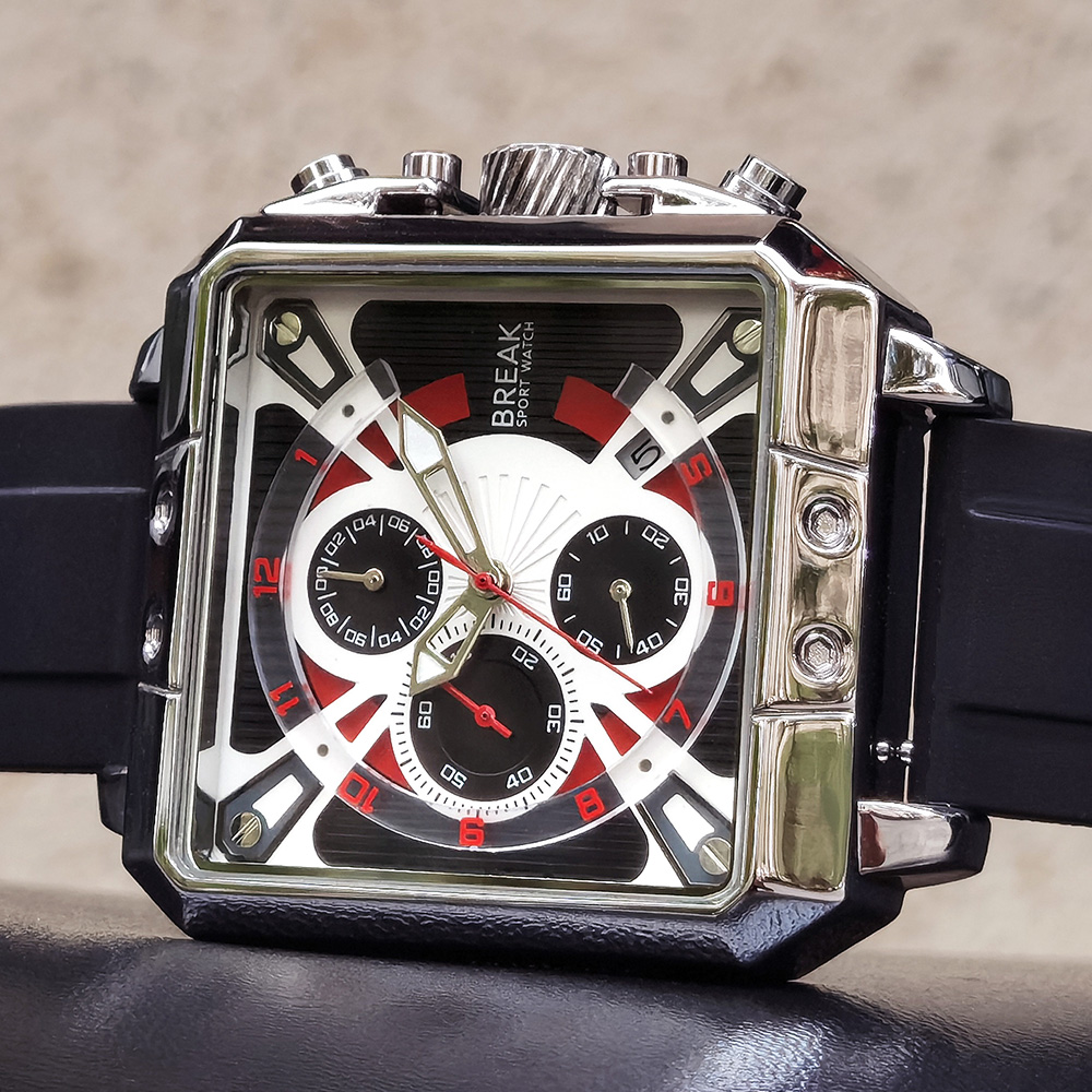 Yeni Lüks Üst Marka Kronograf  - Luxury Watch With Rubber Strap incelemesi ve fiyatı