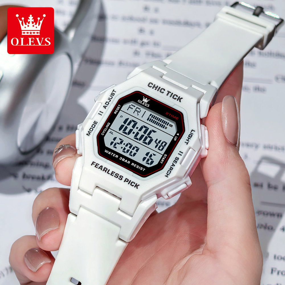 OLEVS 1119 Erkek Elektronik Sa - Luxury Watch With Rubber Strap incelemesi ve fiyatı
