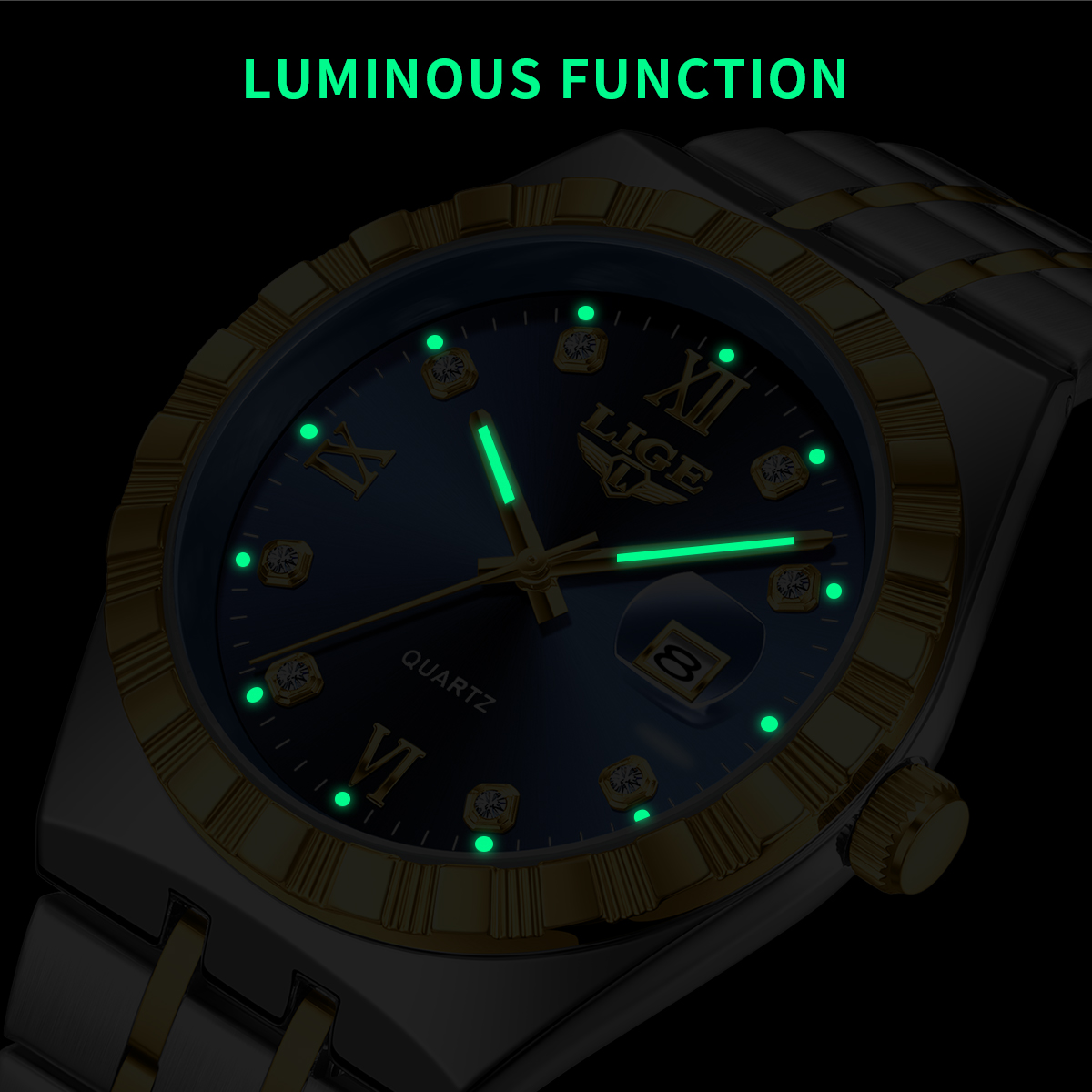LIGE İş Erkek Saatleri Üst Düz - Best Luxury Quartz Watch incelemesi ve fiyatı